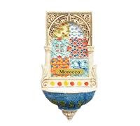 Aimant de réfrigérateur 3D Maroc souvenir national voyage spécialité cadeau maison et cuisine décoration magnétique collection d'autocollants