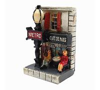 Aimant de réfrigérateur 3D Metro Coffee Shop of Paris France - Souvenir de voyage - Collection cadeau - Décoration de la maison - Autocollant magnétique pour réfrigérateur