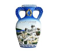 Aimant de réfrigérateur 3D Santorin Grèce style mer Égée Souvenirs touristiques autocollants Décoration de la maison et de la cuisine Aimant de réfrigérateur Grèce