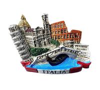 Aimant de réfrigérateur 3D souvenir de voyage de Venise Pise Italie de Rome