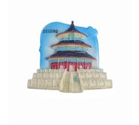 Aimant de réfrigérateur 3D souvenir de voyage en Chine du temple du ciel de Pékin - Autocollant magnétique peint à la main