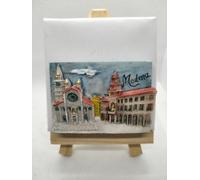 Aimant de réfrigérateur 3D souvenir Modena Emilia-Romagne | Souvenir à collectionner en relief 3D, thème citoyen, décoration frigo Modena