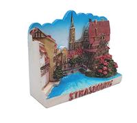 Aimant de réfrigérateur 3D Strasbourg Bas-Rhin France et décoration de bureau et de table, décoration de maison et de cuisine Strasbourg Bas-Rhin France Aimant de réfrigérateur