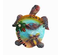 Aimant de réfrigérateur 3D style tortue de mer Boa Vista Cabo Verde souvenir souvenir pour réfrigérateur