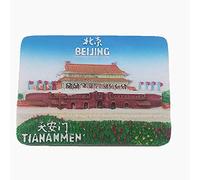 Aimant de réfrigérateur 3D Tiananmen de Pékin - Souvenir de voyage - Décoration de maison et de cuisine - Aimant de réfrigérateur Bejing China
