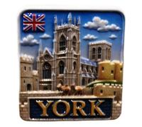 Aimant de réfrigérateur 3D - York Angleterre du Nord York, York, York, souvenir de voyage