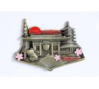 Aimant de réfrigérateur à design unique, élégant, en métal, pour réfrigérateur de cuisine - Souvenir de Paris, Venise, Rome, Barcelone, Amsterdam, New York, Dubai, Thaïlande, etc., Tokyo