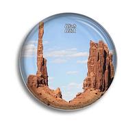 Aimant de réfrigérateur Amérique USA Rocky Towers Monument Valley Utah - Aimants en verre pour souvenir de réfrigérateur - Joli aimant en cristal décoratif pour tableau blanc, bureau, maison
