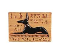 Aimant de réfrigérateur Anubis égyptien avec hiéroglyphes