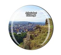 Aimant de réfrigérateur Arthur's Seat Edinburgh Écosse souvenir en cristal