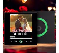 Aimant de Réfrigérateur avec Album Musical Personnalisé, Lecteur de Musique Spotify avec Photo, Cadeau de Noël, de Saint-Valentin pour Couple, Lui et Elle