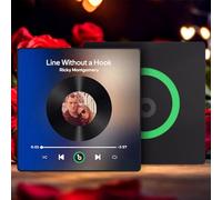 Aimant de Réfrigérateur avec Album Musical Personnalisé, Lecteur de Musique Spotify avec Photo, Cadeau de Noël, de Saint-Valentin pour Couple, Lui et Elle