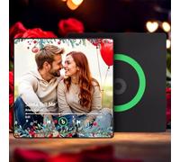 Aimant de Réfrigérateur avec Album Musical Personnalisé, Lecteur de Musique Spotify avec Photo, Cadeau de Noël, de Saint-Valentin pour Couple, Lui et Elle