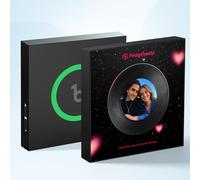 Aimant de Réfrigérateur avec Album Musical Personnalisé, Lecteur de Musique Spotify avec Photo, Peut Jouer des chansons et Ajuster Le Volume, Cadeau de Saint-Valentin pour Couple, Lui et Elle