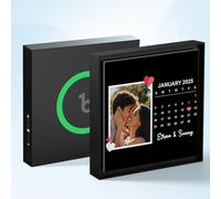 Aimant de Réfrigérateur avec Album Musical Personnalisé, Lecteur de Musique Spotify avec Photo, Peut Jouer des chansons et Ajuster Le Volume, Cadeau de Saint-Valentin pour Couple, Lui et Elle