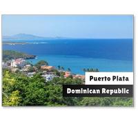 Aimant de réfrigérateur avec vue sur Puerto Plata