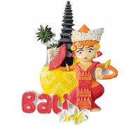 Aimant de réfrigérateur Bali Indonésie Souvenir Tourisme Réfrigérateur 3D Décoration Artisanat