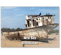 Aimant de réfrigérateur Bateaux dans le désert - Mer d'Aral - Ouzbékistan