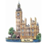 Aimant de réfrigérateur Big Ben Britain - Souvenir de voyage - Décoration magnétique 3D