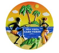 Aimant de réfrigérateur Boa Vista Cabo Verde - Souvenir de voyage - Décoration de réfrigérateur
