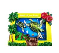 Aimant de réfrigérateur Bora Bora Tahiti France - Souvenir de voyage - Décoration de réfrigérateur - Autocollant magnétique 3D - Collection artisanale