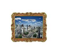 Aimant de réfrigérateur Buenos Aires Argentine 3D Souvenir de voyage Décoration de réfrigérateur Autocollant magnétique Craft Collection
