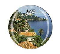 Aimant de réfrigérateur Cap d'Ail Provence France - Souvenir touriste en cristal - Collection cadeau