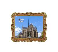 Aimant de réfrigérateur cathédrale Notre-Dame d'Amiens France souvenir décoration de réfrigérateur autocollant magnétique