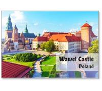 Aimant de réfrigérateur Château et cathédrale de Wawel à Cracovie, Pologne,