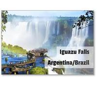 Aimant de réfrigérateur Chutes d'Iguazu, à la frontière de l'Argentine et du Brésil