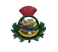 Aimant de réfrigérateur Collage chardon écossais - Souvenir du pont écossais, du bétail Highland, du mouton, du terrier, du Forth Bridge