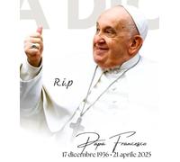 Aimant de réfrigérateur commémoratif du Vatican Papa Francesco - Idée cadeau faite à la main - Environ 6 x 7 cm - Pas d'impression 3D - Plastique laminé fait à la main - Pas de pape 3D