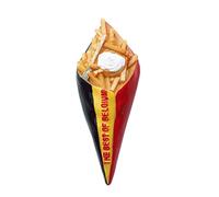 Aimant de réfrigérateur de style frites belges souvenir de voyage 3D décoration magnétique autocollant peint à la main Collection artisanale