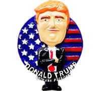 Aimant de réfrigérateur Donald Trump Amérique USA Aimant de réfrigérateur Décoration Autocollant Souvenir Résine Artisanat Cuisine Tableau blanc