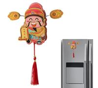 Aimant de réfrigérateur du Nouvel An, Aimant de réfrigérateur Dieu de - Aimant décoratif pour les fêtes de Noël | Décoration magnétique pour réfrigérateur, décoration de Dieu