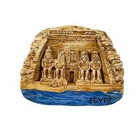 Aimant de réfrigérateur Egypte Abu Simbel Temple de Ramses II et Nil H36