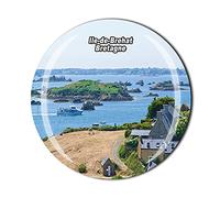 Aimant de réfrigérateur en cristal - Collection souvenir du tourisme - ILE de brehat - Bretagne - France