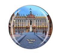 Aimant de réfrigérateur en cristal Place Stanislas Nancy France Souvenir de touriste collection cadeau