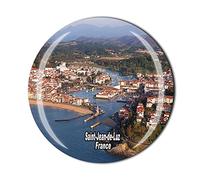 Aimant de réfrigérateur en cristal Saint Jean-de-Luz - Souvenir de la France