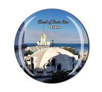 Aimant de réfrigérateur en forme d’église de Santa Cruz Oran Algérie - Cadeau de voyage - Décoration de cuisine - Décoration de maison