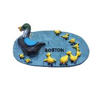 Aimant de réfrigérateur en forme de canard 3D de Boston USA Amérique, collection souvenirs, décoration de la maison et de la cuisine, aimant de réfrigérateur USA de Chine