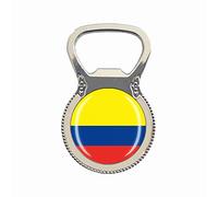 Aimant de réfrigérateur en forme de drapeau national de Colombie - Souvenir de voyage - Décapsuleur de bouteille de bière - Décoration pour la maison, la cuisine, le réfrigérateur