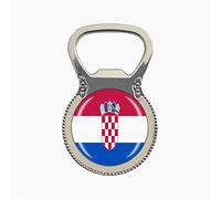 Aimant de réfrigérateur en forme de drapeau national de Croatie, cadeau souvenir de voyage, décapsuleur de bière, décoration pour la maison, la cuisine