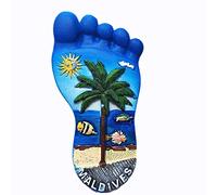 Aimant de réfrigérateur en forme d'empreinte de pied 3D - Cadeau souvenir - Décoration de maison et de cuisine