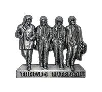 Aimant de réfrigérateur en métal Beatles Fab 4 Statue