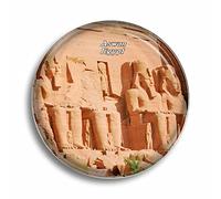 Aimant de réfrigérateur en verre pour réfrigérateur, souvenir d'Égypte Abu Simbel Temples d'Assouan, décoration pour tableau blanc, bureau, maison, cadeau