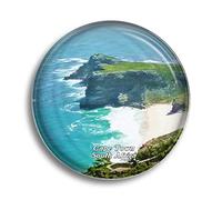 Aimant de réfrigérateur en verre souvenir d'Afrique du Sud Cape de Bonne-Espérance pour réfrigérateur, souvenir de réfrigérateur, joli aimant en cristal décoratif pour tableau blanc, bureau, maison,