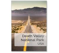 Aimant de réfrigérateur Endless Straight Road in Death Valley National Park, Californie, USA, Design 1