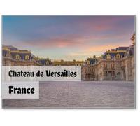 Aimant de réfrigérateur Entrée Château de Versailles, près de Paris en France Design 1