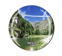 Aimant de réfrigérateur Gorges du Tarn France - Souvenir touristique en cristal - Collection cadeau